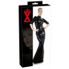 LATE X - Sexi dlhé latexové šaty čierne S LATE X - Sexi dlhé latexové šaty čierne S
