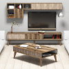 Living Room Furniture Set Milan - Walnut Living Room Furniture Set Milan - Walnut