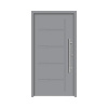 Hliníkovo-oceľové vchodové dvere bezpečnostné Zeus RC2 100 x 210 cm P sivé Hliníkovo-oceľové vchodové dvere bezpečnostné Zeus RC2 100 x 210 cm P sivé