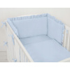 Ochranný mantinel s volánikom do detskej postieľky, modrý My Sweet Baby Ochranný mantinel s volánikom do detskej postieľky, modrý My Sweet Baby