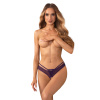 Dámske zvodné tangá Vibres crotchless fialové - Obsessive S/M Dámske zvodné tangá Vibres crotchless fialové - Obsessive S/M