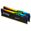 KINGSTON 32GB=2x16GB DDR5 5600MHz CL40 Fury Beast RGB Intel XMP KINGSTON 32GB=2x16GB DDR5 5600MHz CL40 Fury Beast RGB Intel XMP