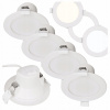 LED stropné svietidlo zapustené 4x SPOT 3 FARBY SVETLA 12W okrúhle bodové svetlo LED stropné svietidlo zapustené 4x SPOT 3 FARBY SVETLA 12W okrúhle bodové svetlo