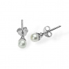 Strieborné náušnice napichovacie s perlami malé Strieborné náušnice napichovacie s perlami malé