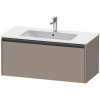 DURAVIT Ketho 2 závesná skrinka pod umývadlo, 1 zásuvka, 1010 x 480 x 440 mm, bazalt matný, K25064043430000 DURAVIT Ketho 2 závesná skrinka pod umývadlo, 1 zásuvka, 1010 x 480 x 440 mm, bazalt matný, K25064043430000