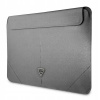 Guess Saffiano Triangle Metal Logo 3666339039882 stříbrná Guess Saffiano Triangle Metal Logo 3666339039882 stříbrná