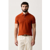 Tommy Hilfiger polo tričko bavlnené s elastanom MW0MW17771. oranžová S Tommy Hilfiger polo tričko bavlnené s elastanom MW0MW17771. oranžová S