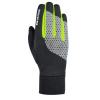 rukavice BRIGHT GLOVES 1.0, OXFORD (černá/reflexní/žlutá fluo, vel. XS)