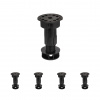 Walteco Soklová noha NR 04, 80-120mm, 200kg, plast, čierna Množstvo: 5 ks , 50000BP1 Walteco Soklová noha NR 04, 80-120mm, 200kg, plast, čierna Množstvo: 5 ks , 50000BP1