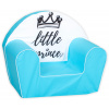 Baby Nellys Detské kresielko, pohovka LUX Little Prince, modré Baby Nellys Detské kresielko, pohovka LUX Little Prince, modré
