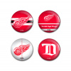 Wincraft Sada placek Detroit Red Wings NHL Button 4 Pack Wincraft Sada placek Detroit Red Wings NHL Button 4 Pack