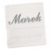 Pútko na froté uterák Bellatex s vyšitým menom, biele, 70x140 cm Pútko na froté uterák Bellatex s vyšitým menom, biele, 70x140 cm