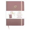 Notes Luxi bodky - A5 - lamino - staroružová Notes Luxi bodky - A5 - lamino - staroružová