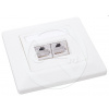 Zásuvka Solarix CAT5E STP 2 x RJ45 pod omítku bílá SX9-2-5E-STP-WH Zásuvka Solarix CAT5E STP 2 x RJ45 pod omítku bílá SX9-2-5E-STP-WH
