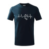 Ekg rybárčenie - Tričko detské bavlnené - 104-110cm / 3-4 roky ( Tmavomodrá (takmer čierna) ) Ekg rybárčenie - Tričko detské bavlnené - 104-110cm / 3-4 roky ( Tmavomodrá (takmer čierna) )