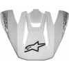 šilt pre prilby S-M5 SOLID 2022, ALPINESTARS (lesklá biela) šilt pre prilby S-M5 SOLID 2022, ALPINESTARS (lesklá biela)
