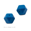 Silikónové koráliky hexagón 17mm Midnight Blue - 2 ks Silikónové koráliky hexagón 17mm Midnight Blue - 2 ks
