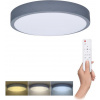 Solight Šedé LED stropné svietidlo okrúhle 380mm 24/48W CCT s DO WO8001 Solight Šedé LED stropné svietidlo okrúhle 380mm 24/48W CCT s DO WO8001
