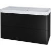 Mereo Siena, kúpeľňová skrinka s keramickým umývadlom 101 cm, čierna mat CN4421 CN4421 Mereo Siena, kúpeľňová skrinka s keramickým umývadlom 101 cm, čierna mat CN4421 CN4421