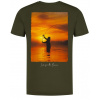 Korda Tričko Sunrise Tee Dark Olive - M Korda Tričko Sunrise Tee Dark Olive - M