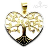 ADANITO BRP0291GS - Zlatý prívesok srdce strom života z kombinovaného zlata 1.38 g ADANITO BRP0291GS - Zlatý prívesok srdce strom života z kombinovaného zlata 1.38 g