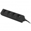 PremiumCord ppa4-03bk 3m 4 zásuvky černý PremiumCord ppa4-03bk 3m 4 zásuvky černý