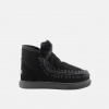 Mou Dámske čierne kapce Mou Eskimo Sneaker Mou Dámske čierne kapce Mou Eskimo Sneaker