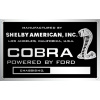 COBRA SHELBY výrobný štítok COBRA SHELBY výrobný štítok