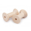 Drevená cievka 3x4,8cm prírodná svetlá 5ks Drevená cievka 3x4,8cm prírodná svetlá 5ks