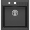 Sapho Granitový vstavaný mono drez, 50x52cm, čierna, GR1044 Sapho Granitový vstavaný mono drez, 50x52cm, čierna, GR1044
