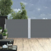 zahrada-XL Zaťahovacia bočná markíza na terasu 140x1200 cm, antracitová 313389 zahrada-XL Zaťahovacia bočná markíza na terasu 140x1200 cm, antracitová 313389