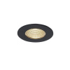 SLV PATTA-I zápustná matná čierna kruhová 230V/500mA LED 9W 38° IP65 3000K 114420 SLV PATTA-I zápustná matná čierna kruhová 230V/500mA LED 9W 38° IP65 3000K 114420
