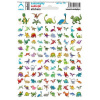 Samolepky mini školské dinosaurus1 110+5 etikiet Samolepky mini školské dinosaurus1 110+5 etikiet