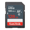 Paměťová karta Sandisk Ultra 128GB SDXC Memory Card 100MB/s Paměťová karta Sandisk Ultra 128GB SDXC Memory Card 100MB/s