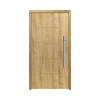 Hliníkovo-oceľové vchodové dvere bezpečnostné Zeus RC2 110 x 210 cm P dub prírodný Hliníkovo-oceľové vchodové dvere bezpečnostné Zeus RC2 110 x 210 cm P dub prírodný