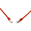 SOLARIX 10G patchkabel CAT6A SFTP LSOH 0,5 červený SOLARIX 10G patchkabel CAT6A SFTP LSOH 0,5 červený