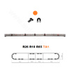 LED svetelná rampa Montana 160cm, Oranžová, EHK R65 Oranžová 22ml/V2 Číry LED svetelná rampa Montana 160cm, Oranžová, EHK R65 Oranžová 22ml/V2 Číry