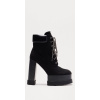 Čierne šnurovacie členkové čižmy na vysokej platforme #Veľkosť topánok 37 Farba Čierna Čierne šnurovacie členkové čižmy na vysokej platforme #Veľkosť topánok 37 Farba Čierna