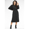 Dámske čierne kimonové šaty, A662 L Dámske čierne kimonové šaty, A662 L
