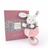 Doudou Darčeková sada - Plyšový králik hrajúci melódiu ružový 20 cm Doudou Darčeková sada - Plyšový králik hrajúci melódiu ružový 20 cm