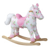 Bigjigs Toys Dřevěný houpací kůň s květy Bigjigs Toys Dřevěný houpací kůň s květy