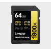 Lexar SDXC Pro 1800x U3 UHS-II R280/W210 (V60) 64GB Lexar SDXC Pro 1800x U3 UHS-II R280/W210 (V60) 64GB