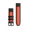 Silikónový remienok QuickFit 26 - Black/Flame Red Silikónový remienok QuickFit 26 - Black/Flame Red