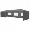 Párty stan, záhradný pavilón, predajný stánok 3x9 m, 8 stien, sivý MultiGarden Párty stan, záhradný pavilón, predajný stánok 3x9 m, 8 stien, sivý MultiGarden