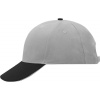 Myrtle Beach | MB 24, 6 panelová šiltovka, sivá Light - čierna - sivá Light Myrtle Beach | MB 24, 6 panelová šiltovka, sivá Light - čierna - sivá Light
