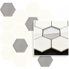 Paradyz Univerzálna MOZAIKA BIANCO HEXAGON MIX 22X25,5 mozaika Paradyz Univerzálna MOZAIKA BIANCO HEXAGON MIX 22X25,5 mozaika
