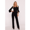 S416 Kombinéza s volánovými rukávmi - čierna EU XXL S416 Kombinéza s volánovými rukávmi - čierna EU XXL