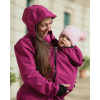 Softshellová, nosičská bunda Andrea s tehotenskou vsadkou, fuchsiová Softshellová, nosičská bunda Andrea s tehotenskou vsadkou, fuchsiová