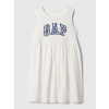 GAP Baby šaty s logom Biela 18-24M GAP Baby šaty s logom Biela 18-24M