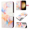 Peňaženkové kožené puzdro Marble Pattern na Samsung Galaxy S24 5G - Galaxy Marble White Peňaženkové kožené puzdro Marble Pattern na Samsung Galaxy S24 5G - Galaxy Marble White